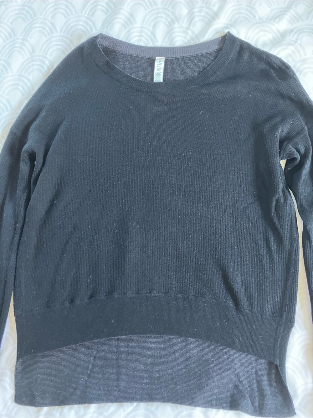 lululemon athletica Black Crewneck Sweater